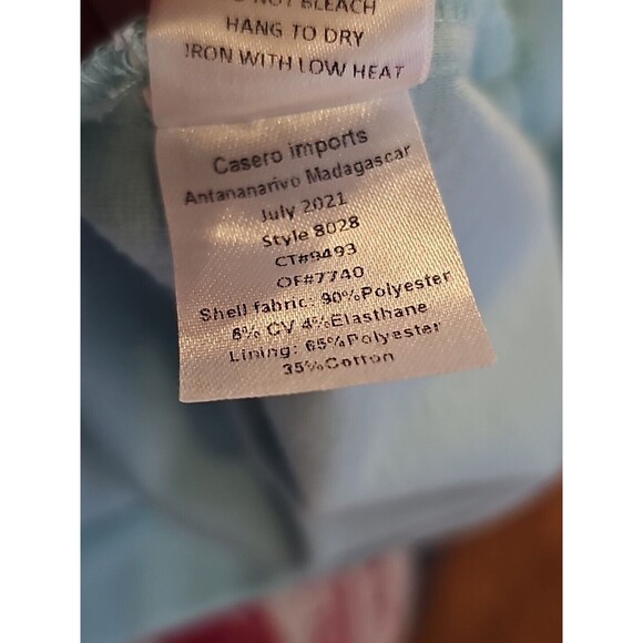 Luli &‎ Me 6X Blue Drop Waist Fully Lined Embroidered Floral Scalloped Collar - Picture 8 of 9